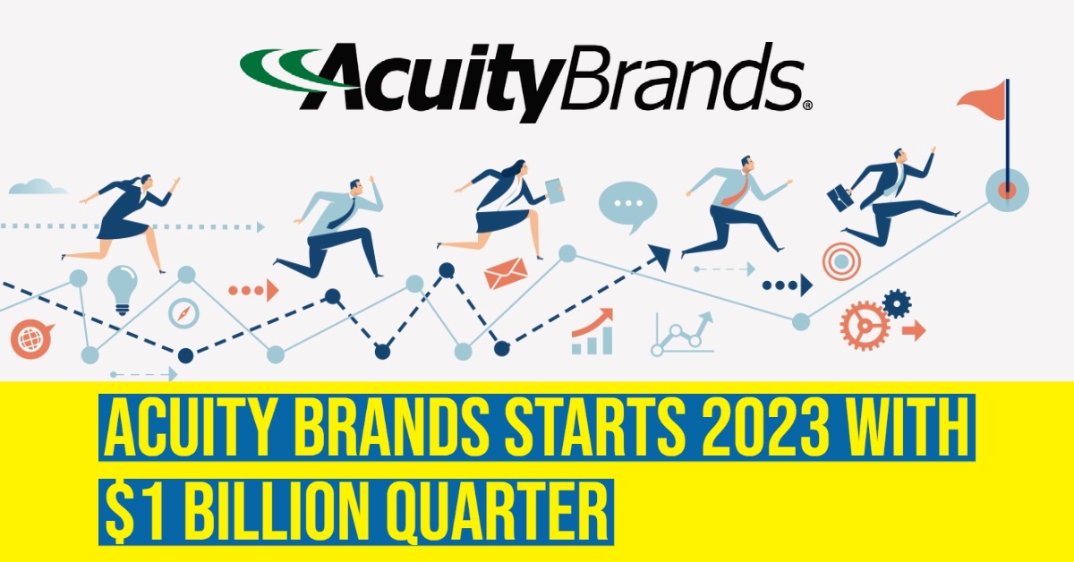 2022 01 AYI Acuity Brands 1 billion first quarter commissions sunoptics winona neil ashe karen holcom.jpg