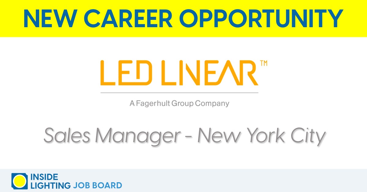 LED Linear USA, Inc. Sales Manager New York City career opportunity